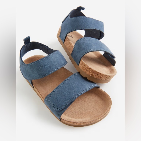 Blue Ankle Strap Sandals NWOT - Picture 2 of 4